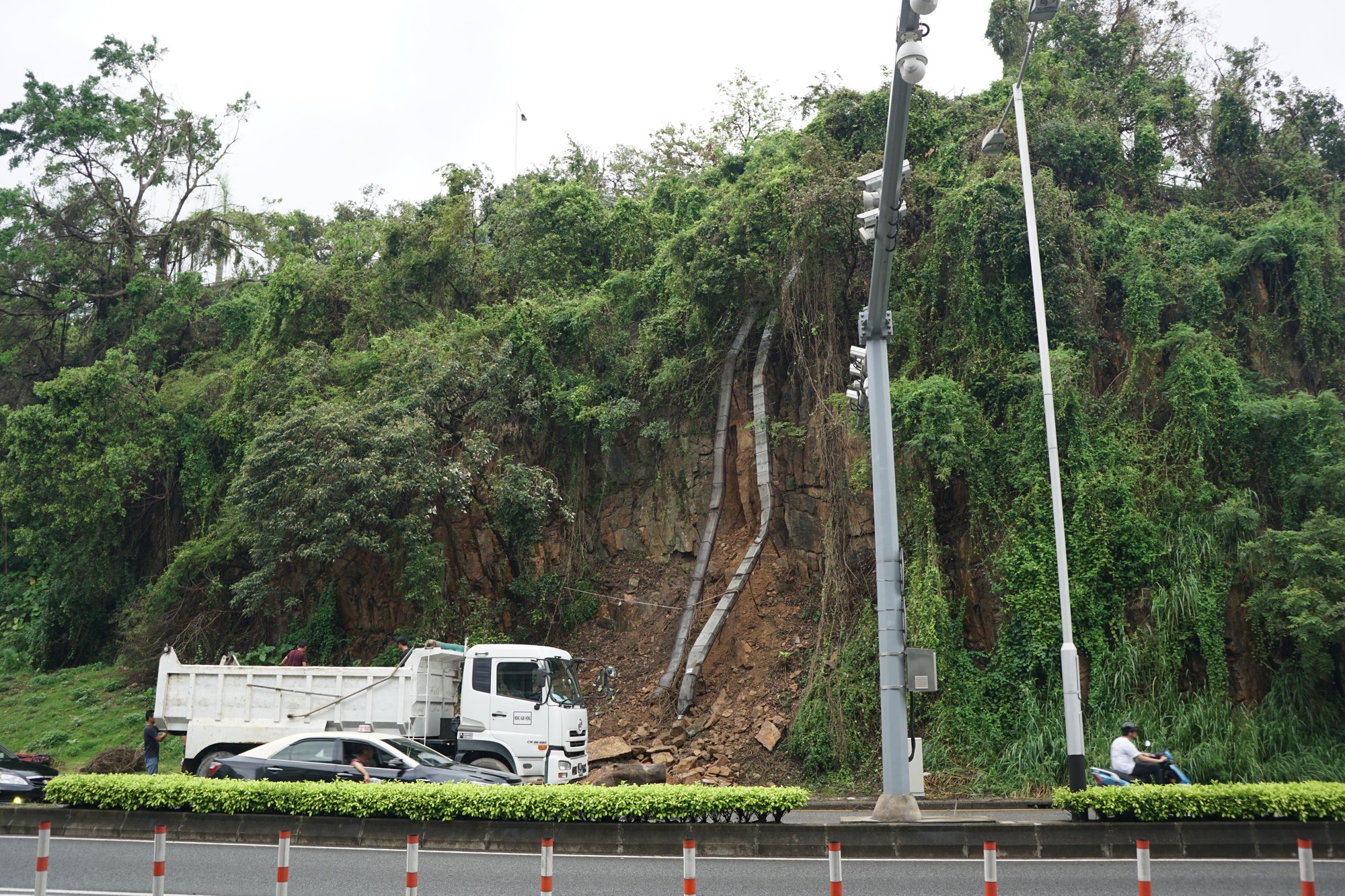 台風13号"ハト"の爪痕@マカオ