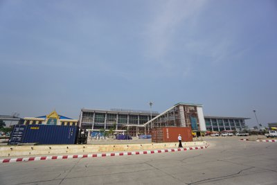 ヤンゴン空港に建設中の新国際線ターミナル