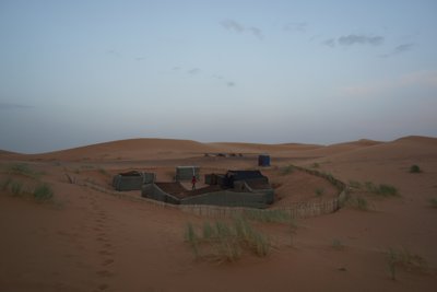 サハラ砂漠で泊まったテント