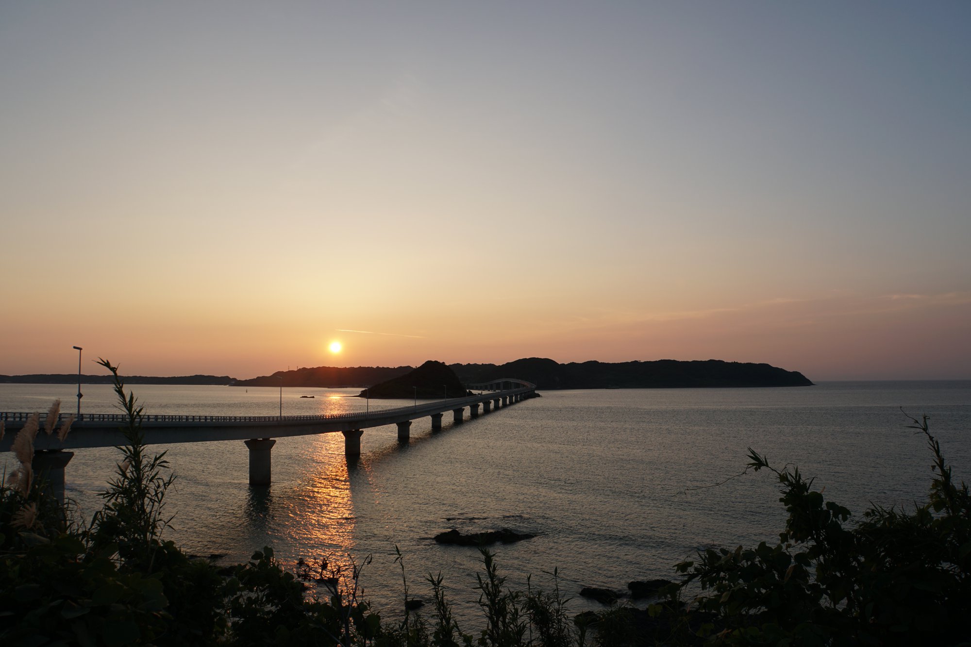 夕方角島