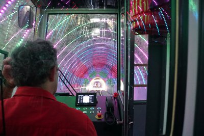 ウェリントンの赤いケーブルカーのトンネル