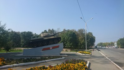 フスロスリ公園 (Взрослый Парк) の戦車像