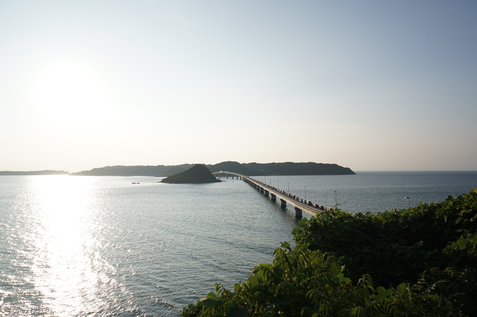 大渋滞の角島大橋